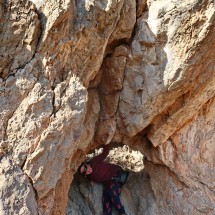 Hole in the eastern ridge of Cabezo de la Panadera